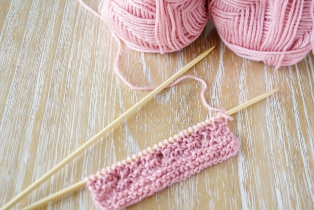 編み物　棒針　